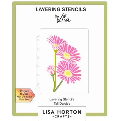 Lisa Horton Crafts Layering Stencils - Tall Daisies